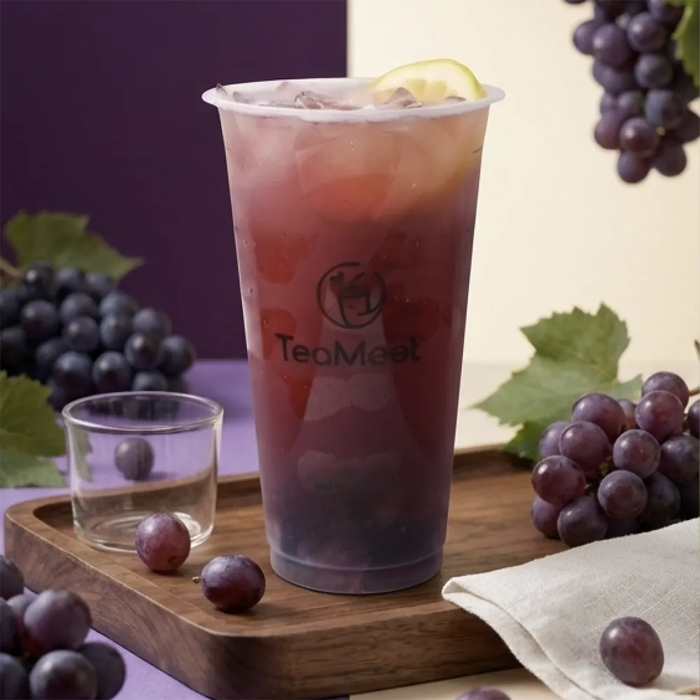 Grape fruit tea at TeaMeet, Bubble Tea Shop in Granite Bay