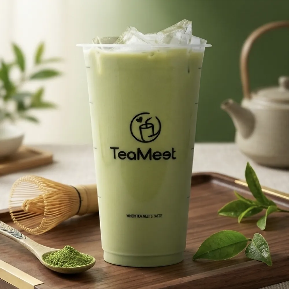 Matcha Milk tea at TeaMeet, Bubble Tea Shop in Granite Bay